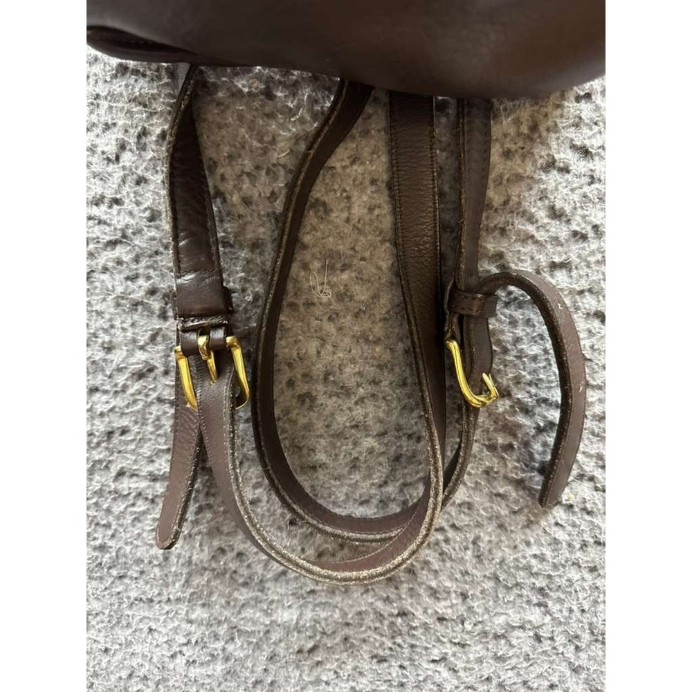 Vintage Coach K3H-9791 Women's Leather Turn-Lock‎ Daypack Backpack Dark Brown - Picture 6 of 11